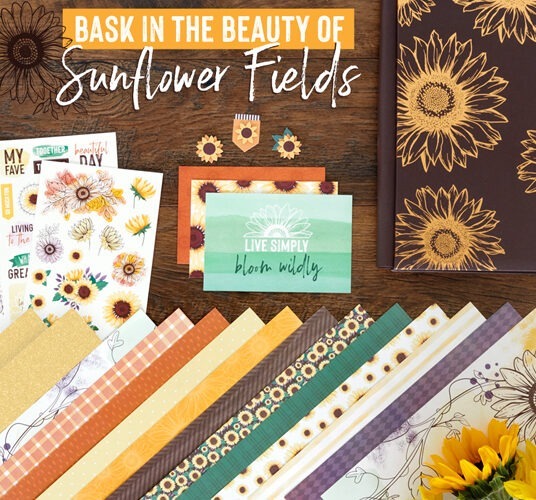 Sunflower Fields Creative Memories Fall Scrapbooking