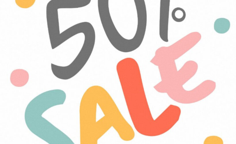 50% off Black Friday Cyber Monday