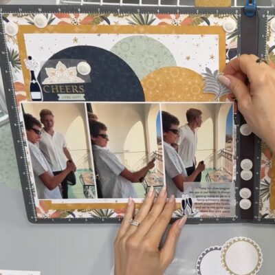The Champagne Pop! 2-Page Scrapbook Process Video